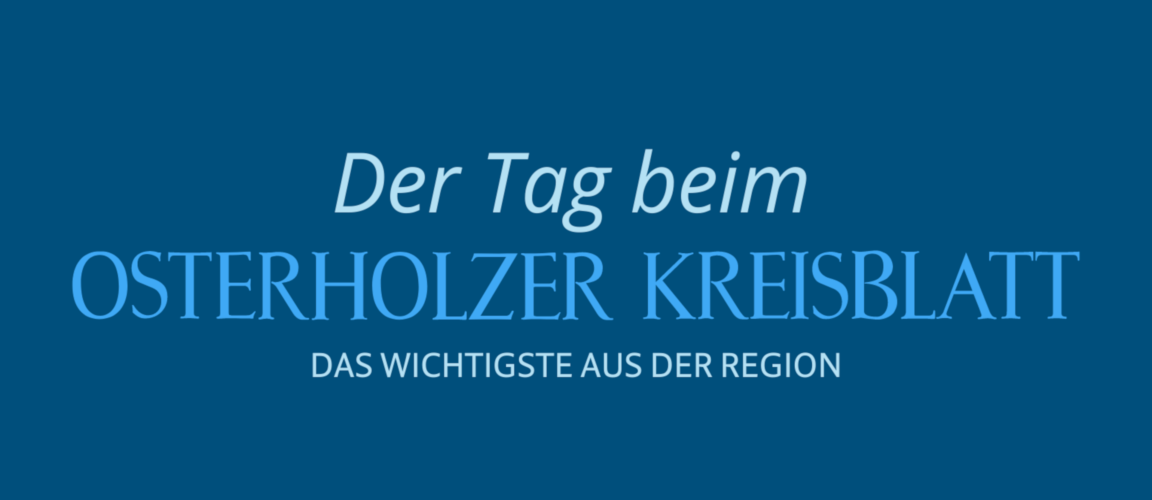 WESER KURIER Newsletter